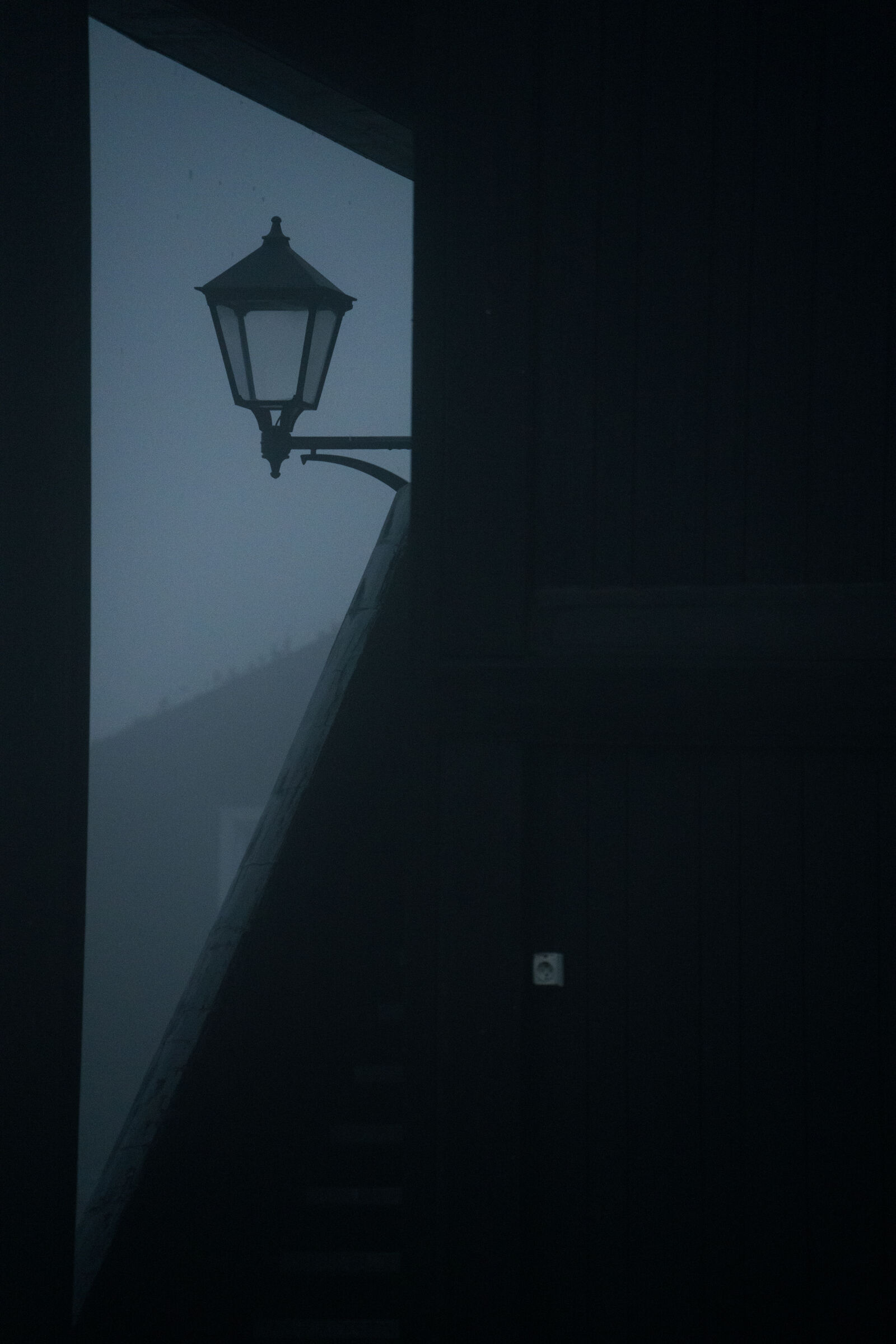 Sony a7R V sample photo. Lonely lamp photography