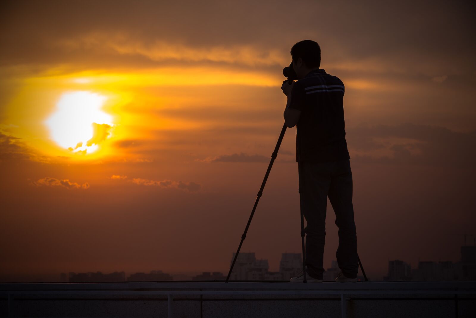 Canon EOS 6D sample photo. Silhouette, shooting, sunset photography