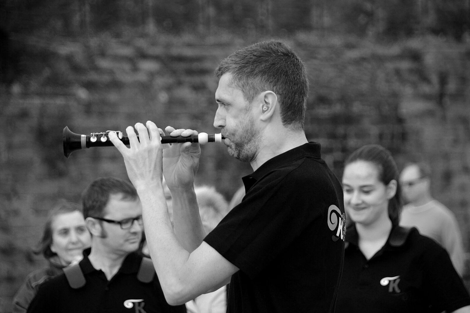 Nikon D5200 sample photo. Portrait, biniou, flute photography