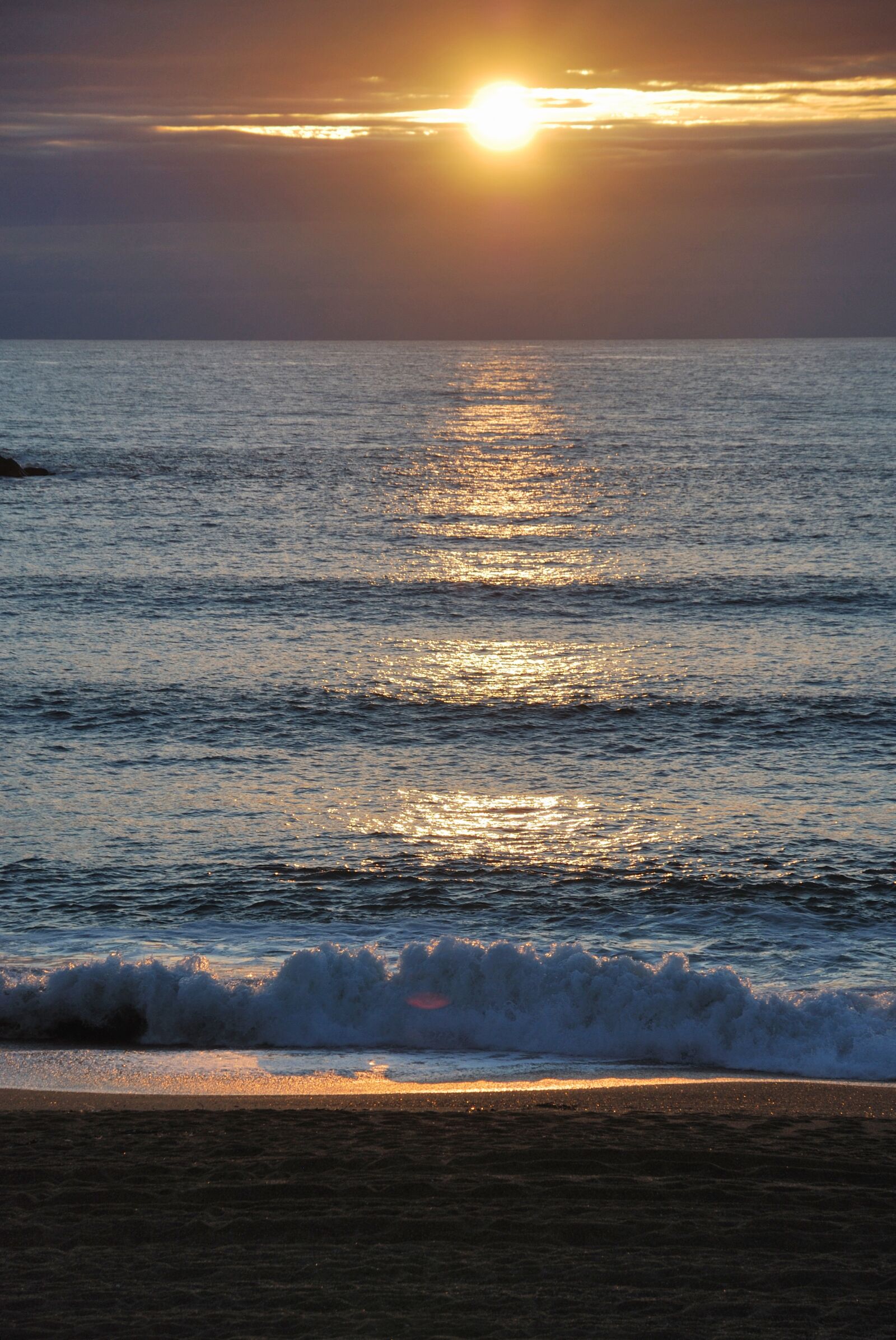 Nikon D80 sample photo. Sunset, beach, sea photography