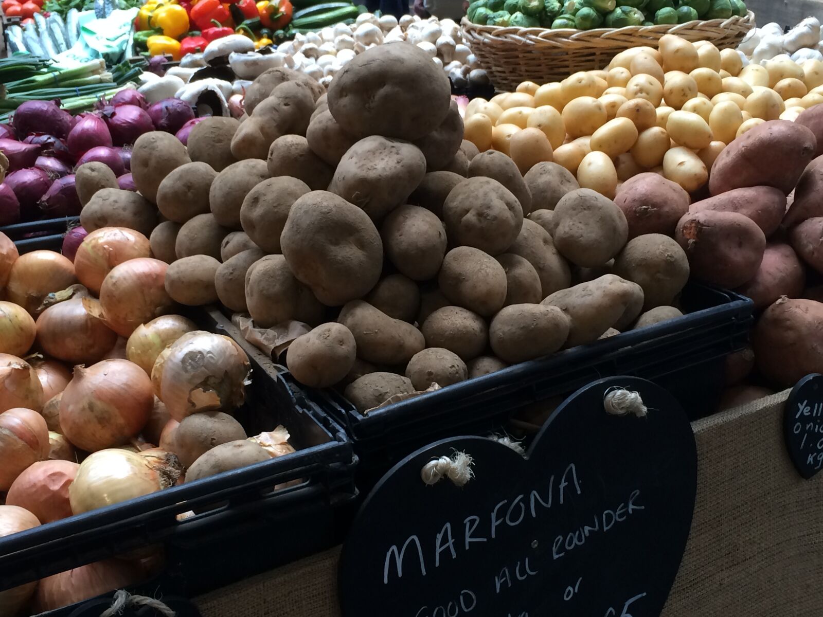 iPhone 5s back camera 4.12mm f/2.2 sample photo. Market, london, food photography