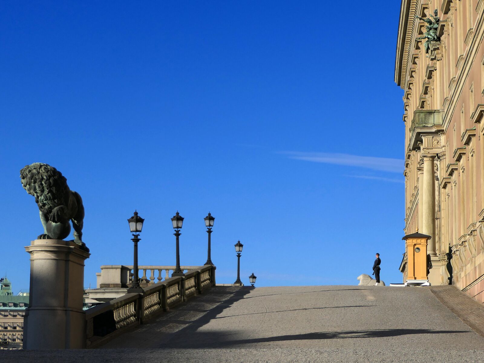 Panasonic Lumix DMC-FZ2500 (Lumix DMC-FZ2000) sample photo. Palace, royal, guard photography