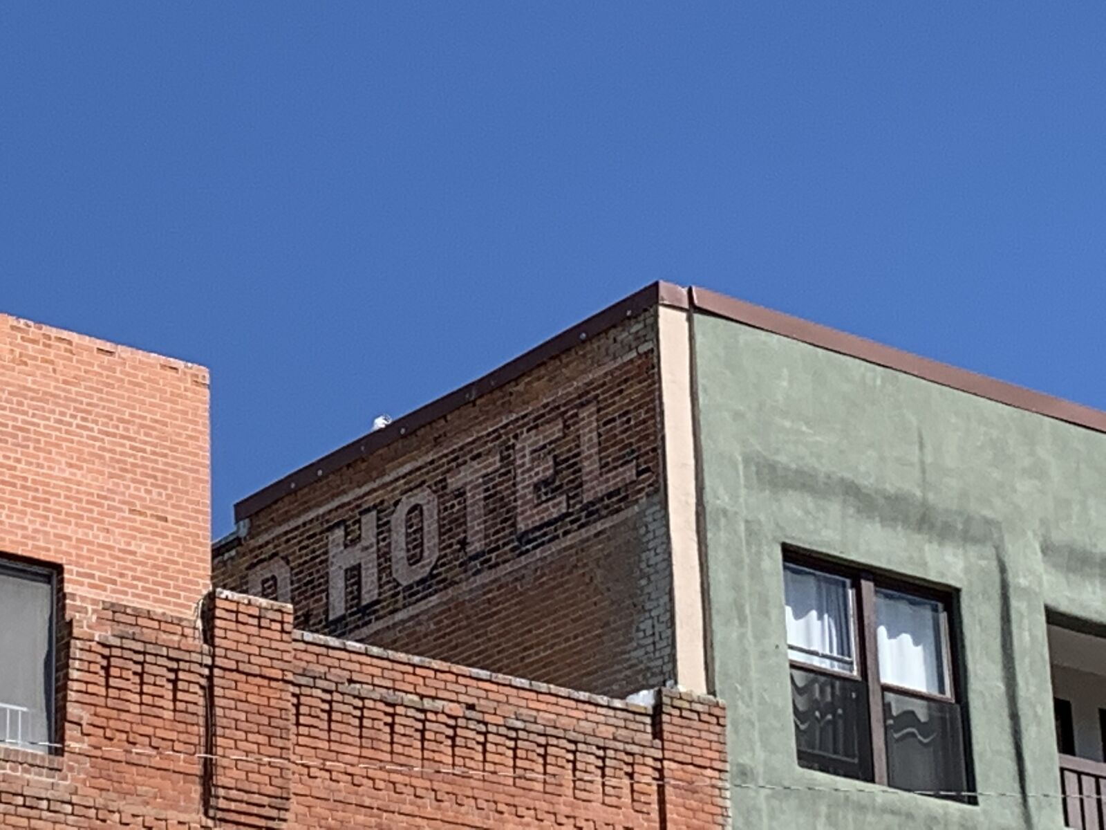 Apple iPhone XR sample photo. Hotel sign, vintage sign photography