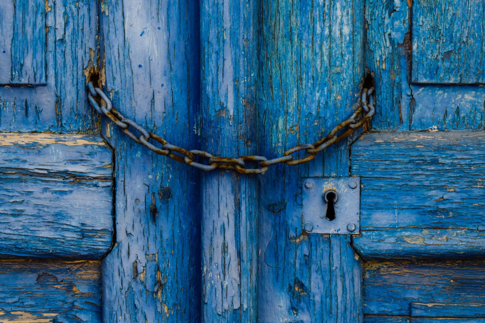 Nikon D3300 sample photo. Old door, wooden, blue photography