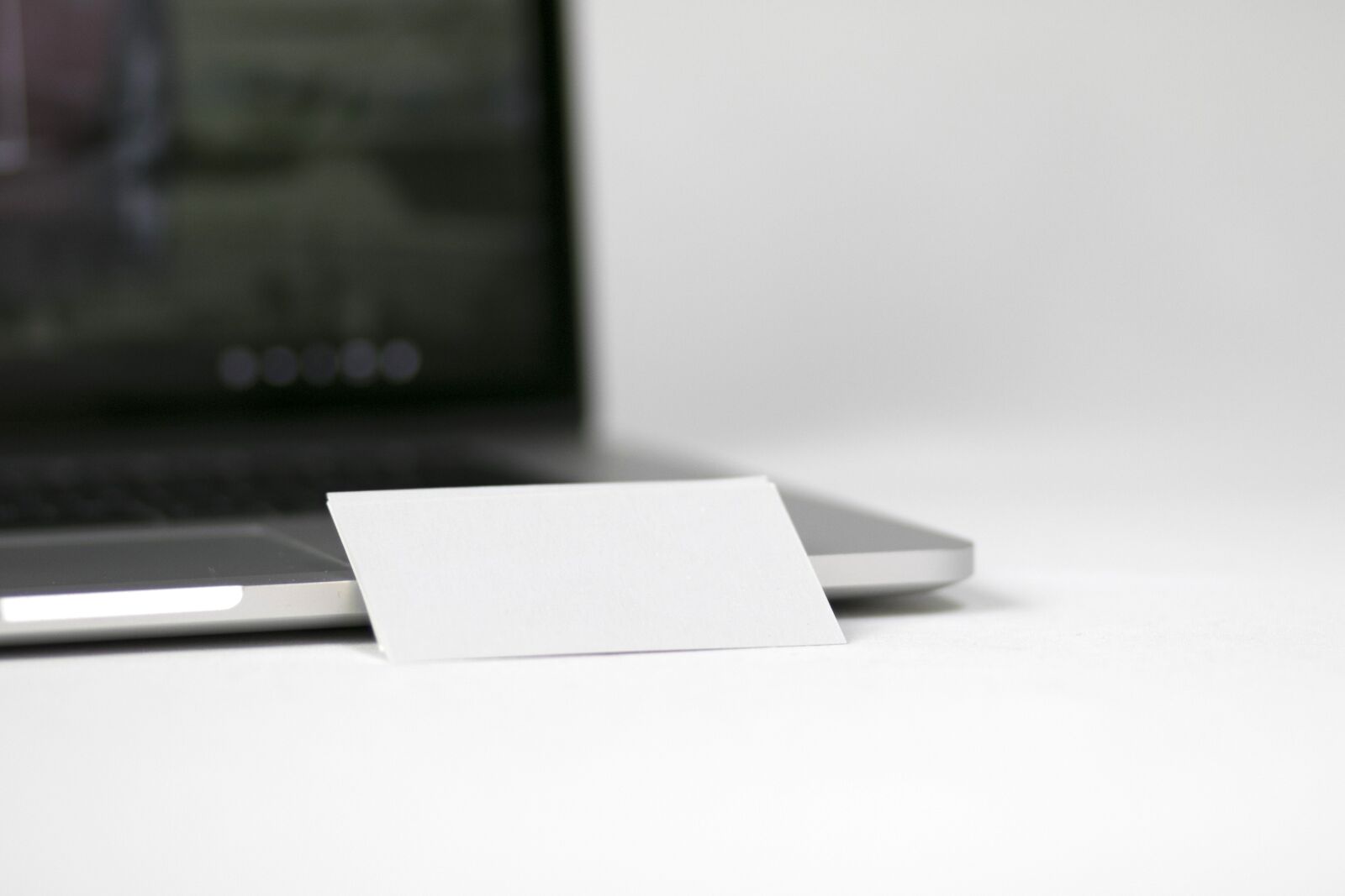 Canon EF 85mm F1.8 USM sample photo. Laptop, blank, business cart photography