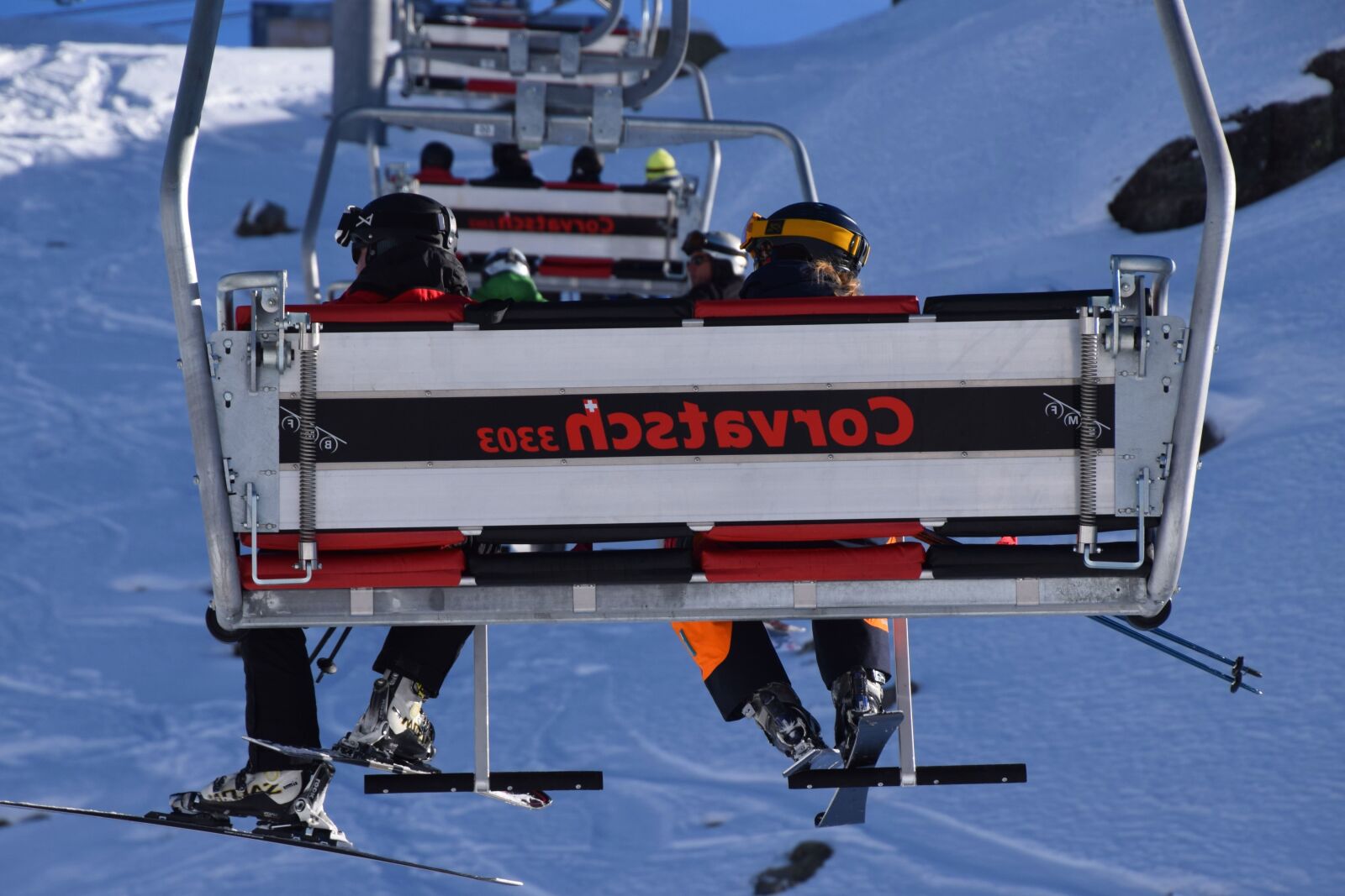Nikon D5300 sample photo. Bench, ski lift, skiing photography