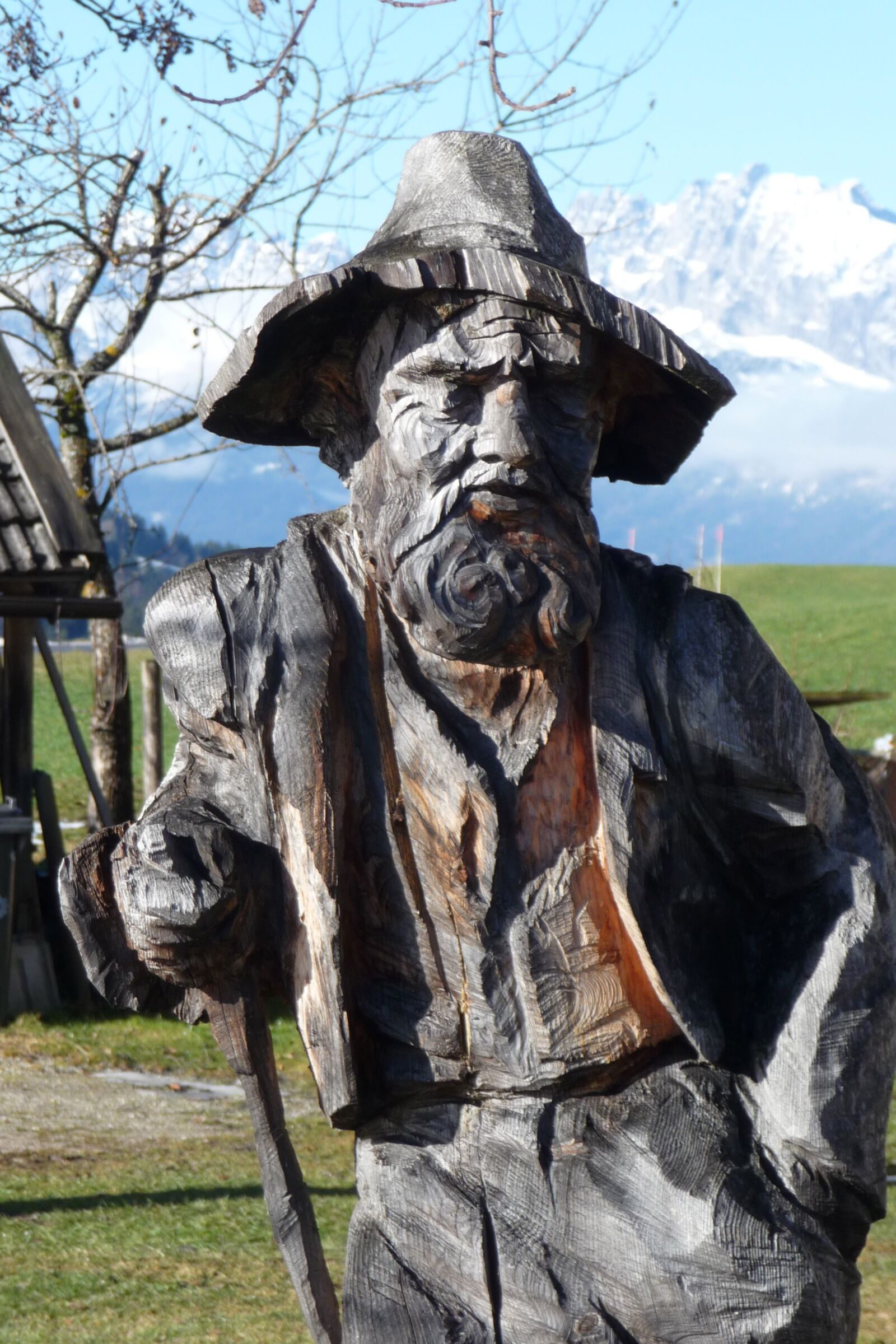 Panasonic Lumix DMC-TZ4 sample photo. Wood carving figurine, val photography
