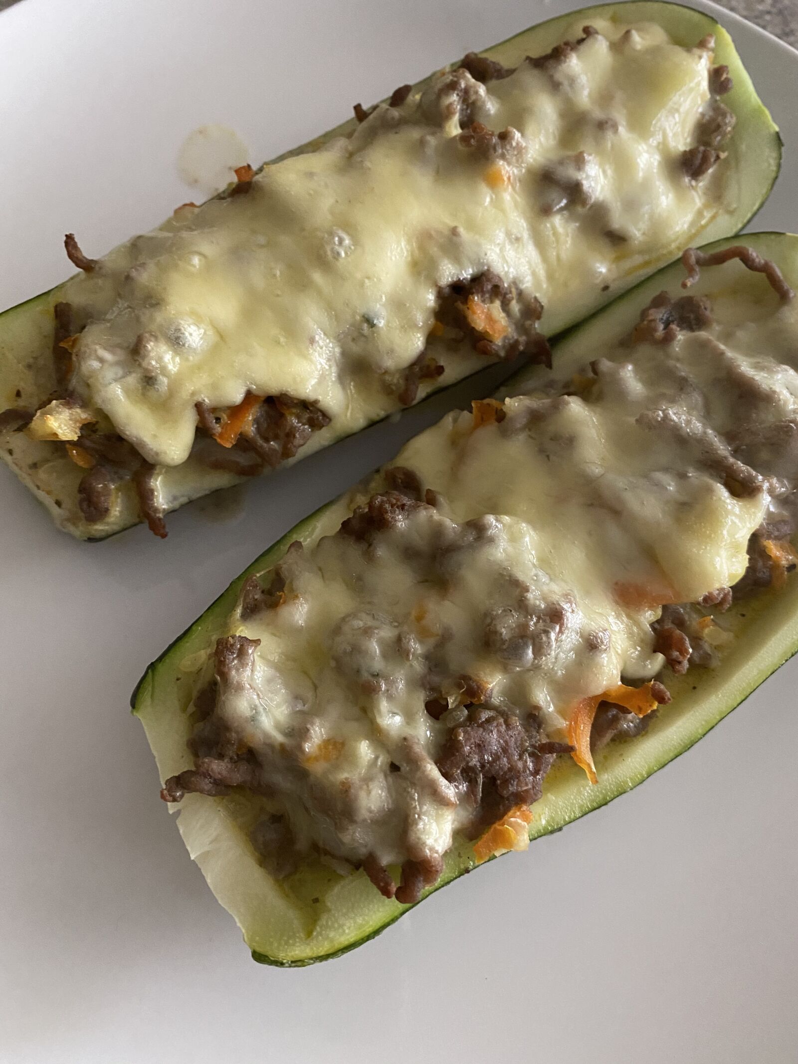 Apple iPhone 11 sample photo. Stuffed zucchini, italian squash photography