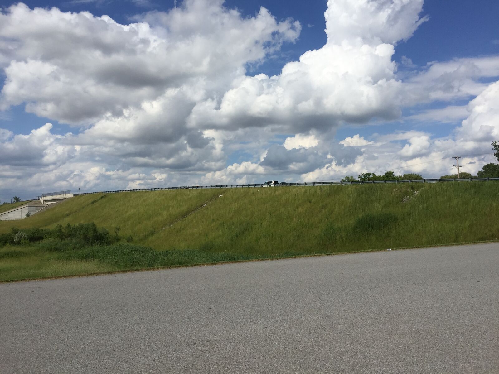 iPhone 6 back camera 4.15mm f/2.2 sample photo. Bluesky, highway, hill photography