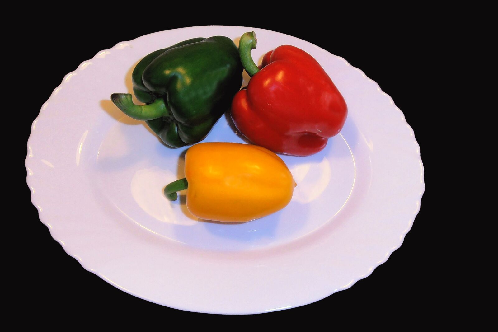Olympus VR310,D720 sample photo. Paprika, sweet peppers, red photography