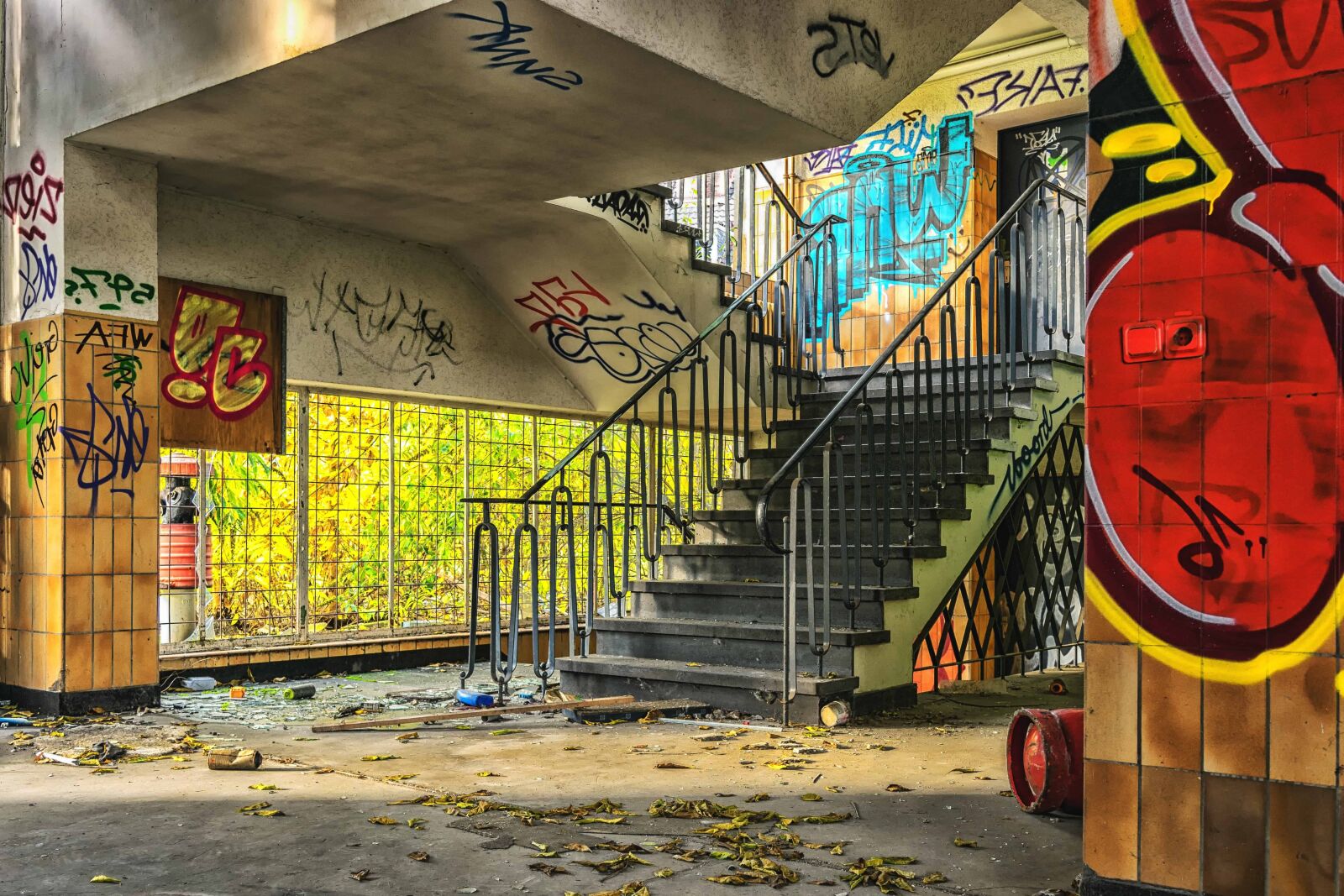 Nikon D3300 sample photo. Graffiti, street, stairs, city photography