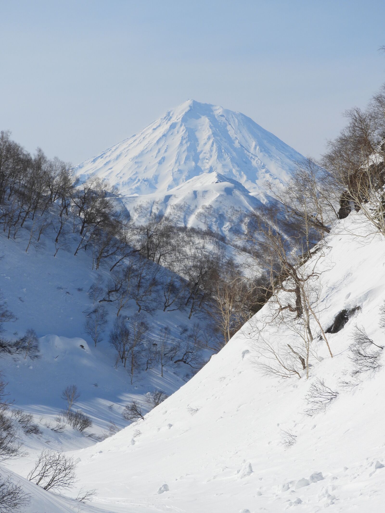 Nikon Coolpix B700 sample photo. Kamchatka, koryaksky volcano, winter photography
