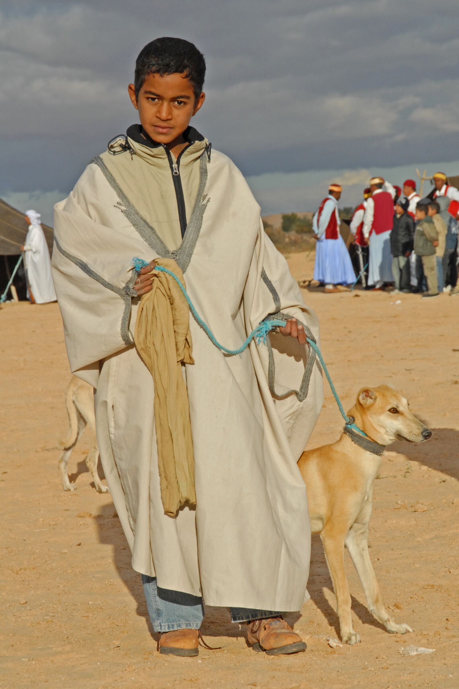 Nikon D200 sample photo. Tunisia, boy, desert photography