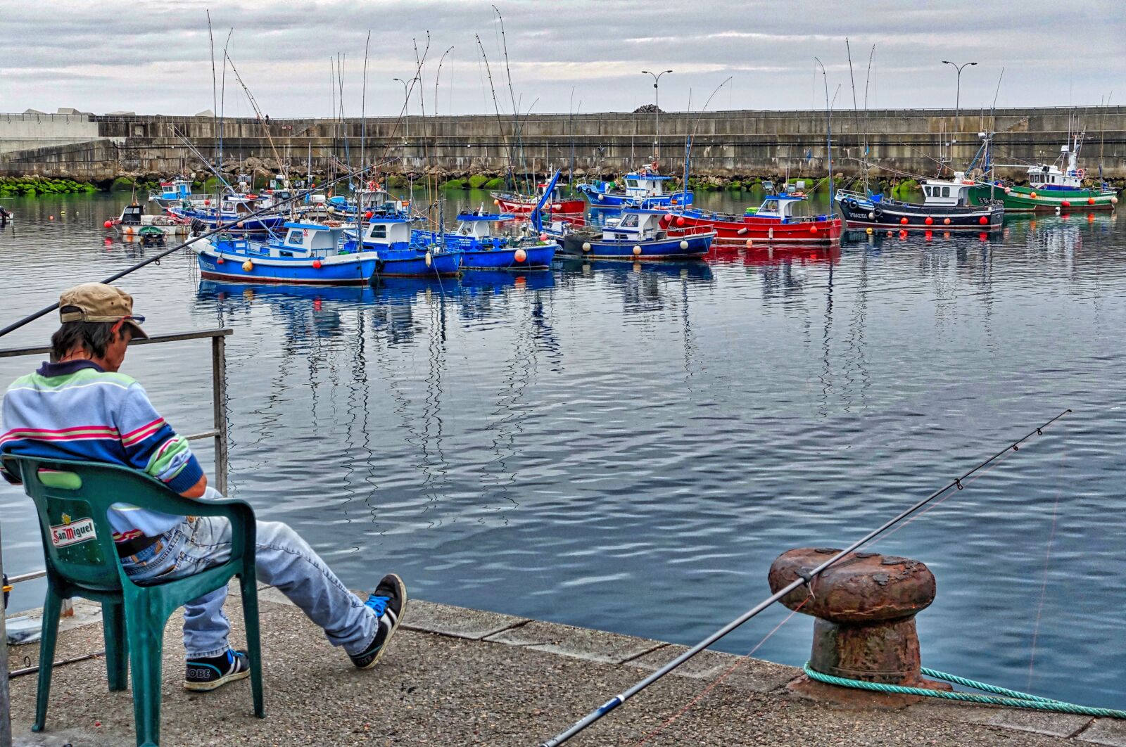 Sony Cyber-shot DSC-RX100 III sample photo. Fisherman, harbour, boats photography