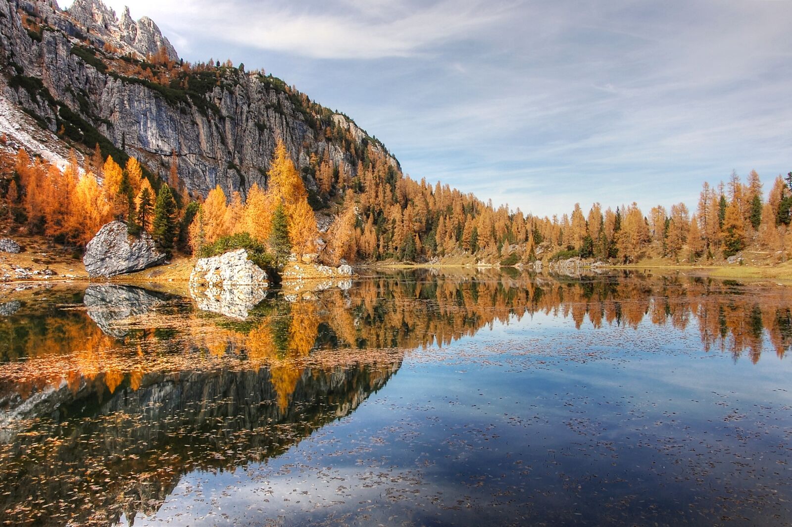 Nikon D40 sample photo. Lago federa, dolomites, landscape photography