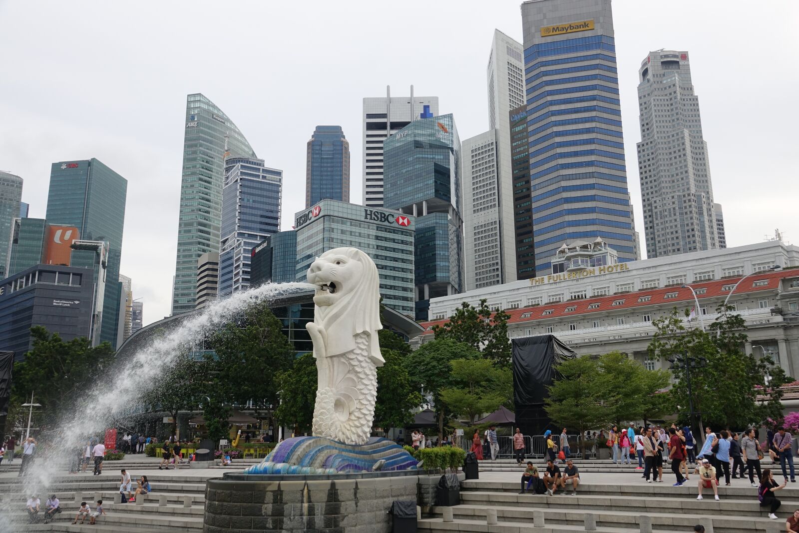 Sony Cyber-shot DSC-RX10 III sample photo. Singapore, merlion, city photography