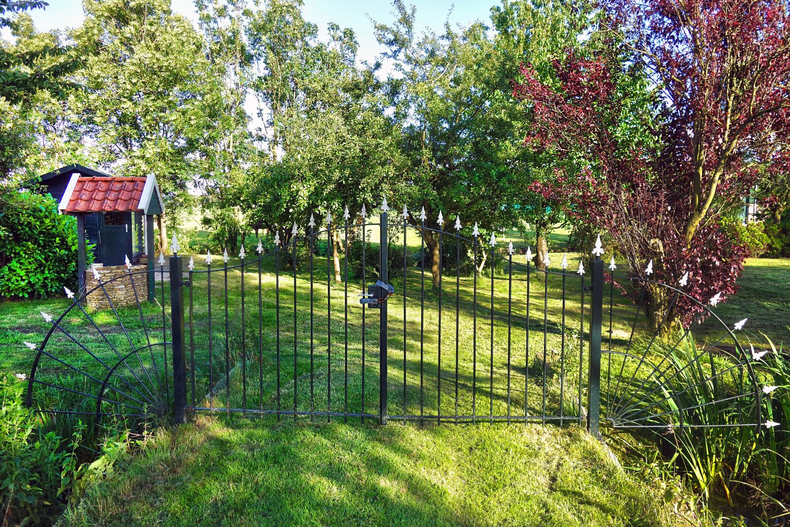 Sony Cyber-shot DSC-RX100 sample photo. Garden, gate, wrought photography