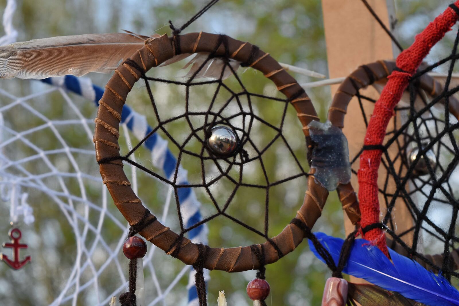 Nikon D5500 sample photo. Circle, handmade, netting, pearl photography