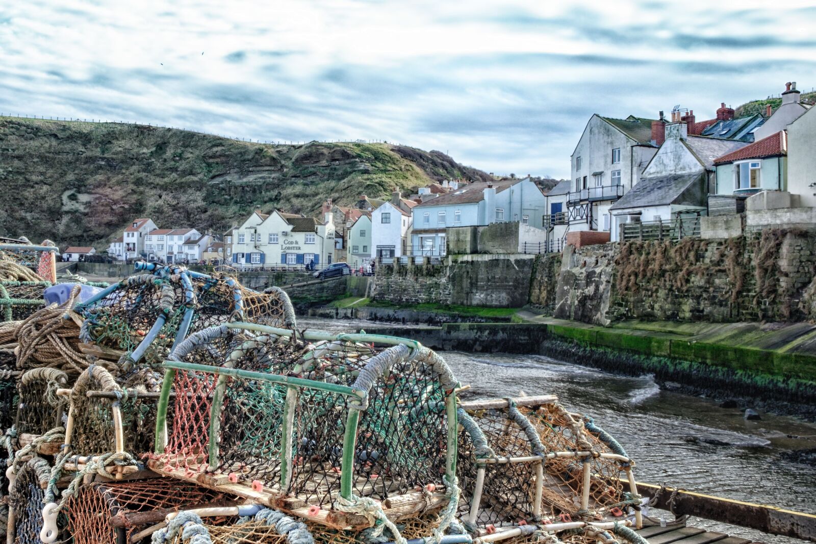 Fujifilm XF 18-55mm F2.8-4 R LM OIS sample photo. Fishing village, nets, fisherman photography