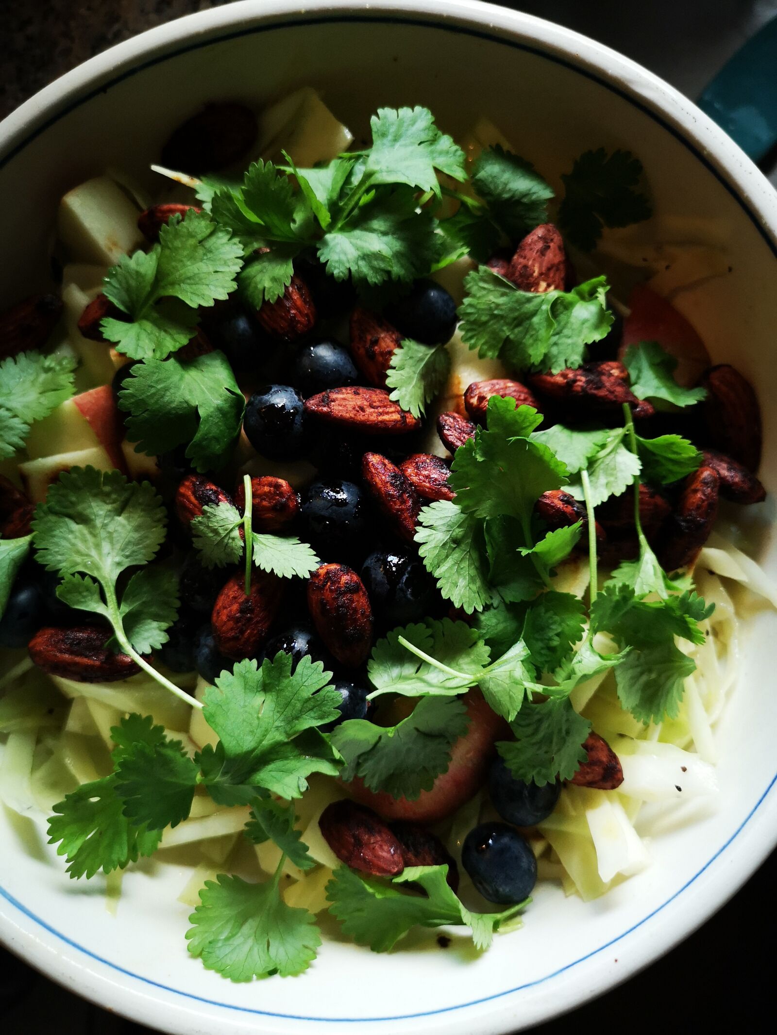 HUAWEI CLT-L29 sample photo. Blueberry, cabbages, coriander photography