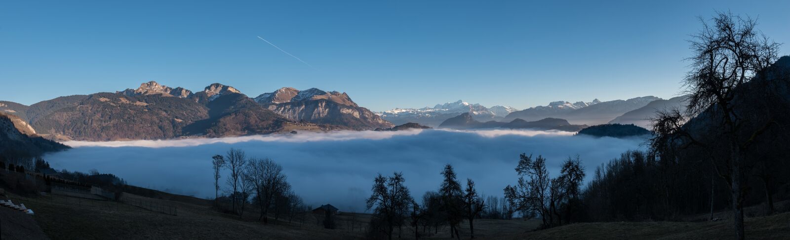 Nikon D5500 sample photo. Mont blanc, sea-of-clouds, panorama photography