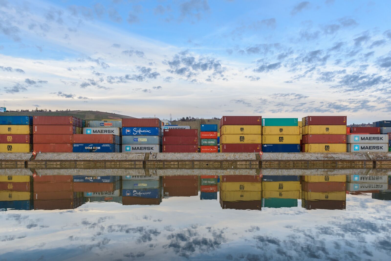 Nikon D800 sample photo. Container, port, container terminal photography