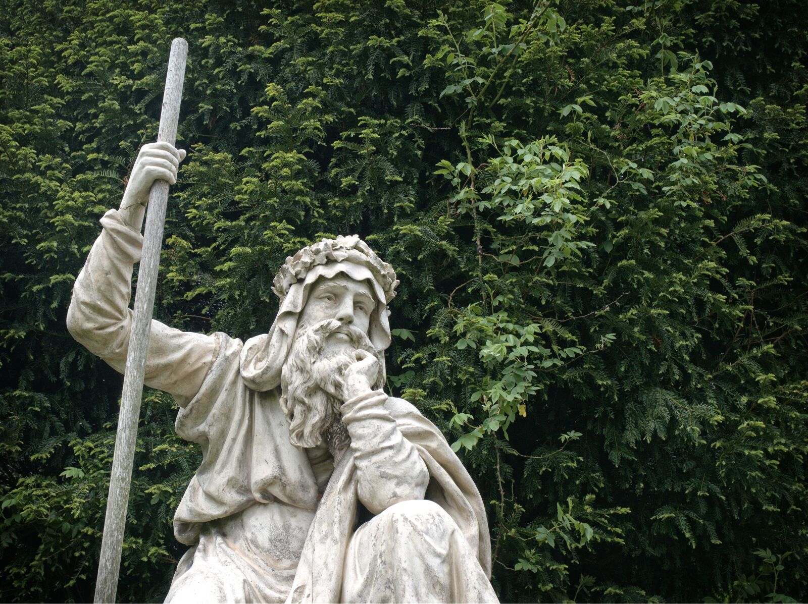 Olympus OM-D E-M5 sample photo. Druid, statue, croome photography