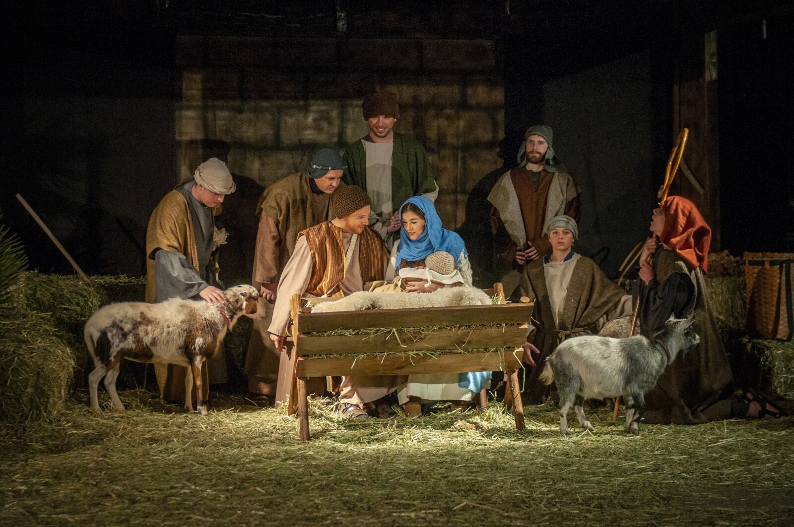 Nikon D300S sample photo. Living nativity, nativity, creche photography