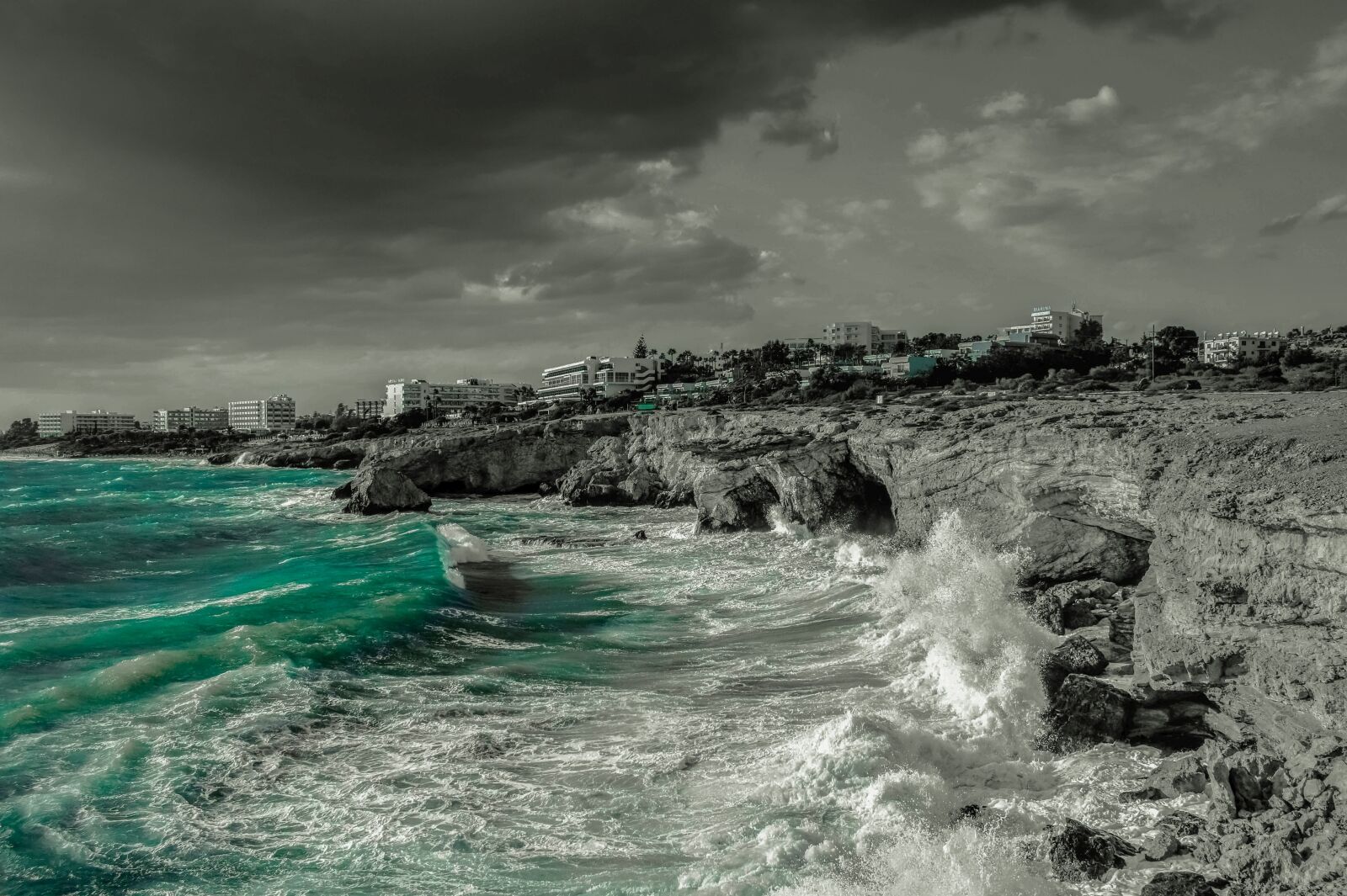 Nikon D3300 sample photo. Waves, rocky coast, seashore photography