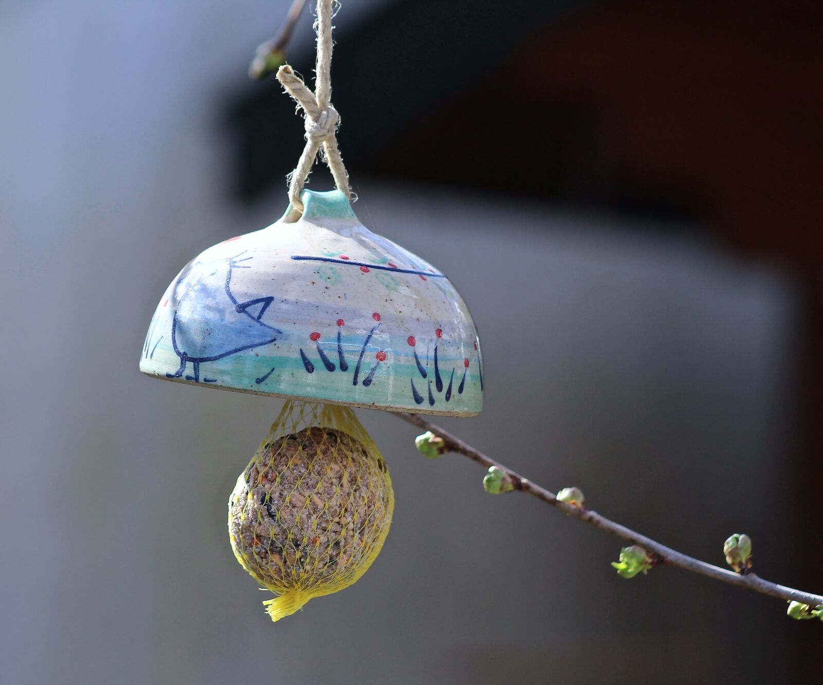 Canon EF75-300mm f/4-5.6 sample photo. Bird, feeding porcelain, close photography