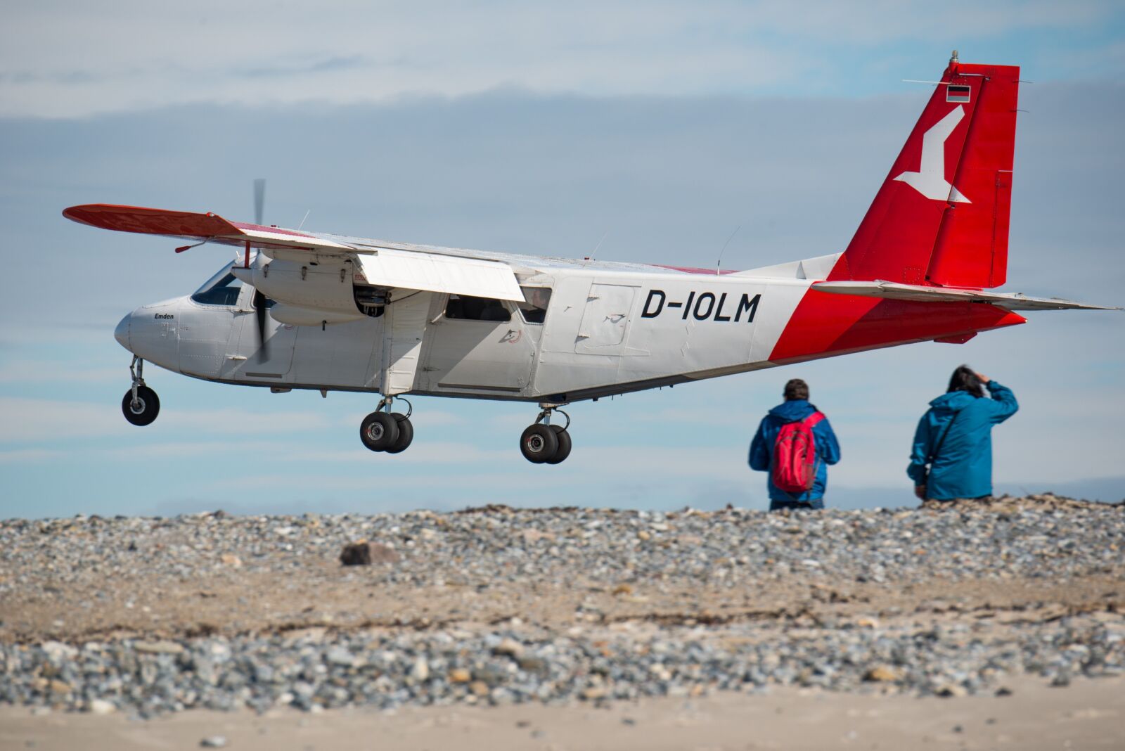 Nikon D800 sample photo. Aircraft, landing, helgoland photography