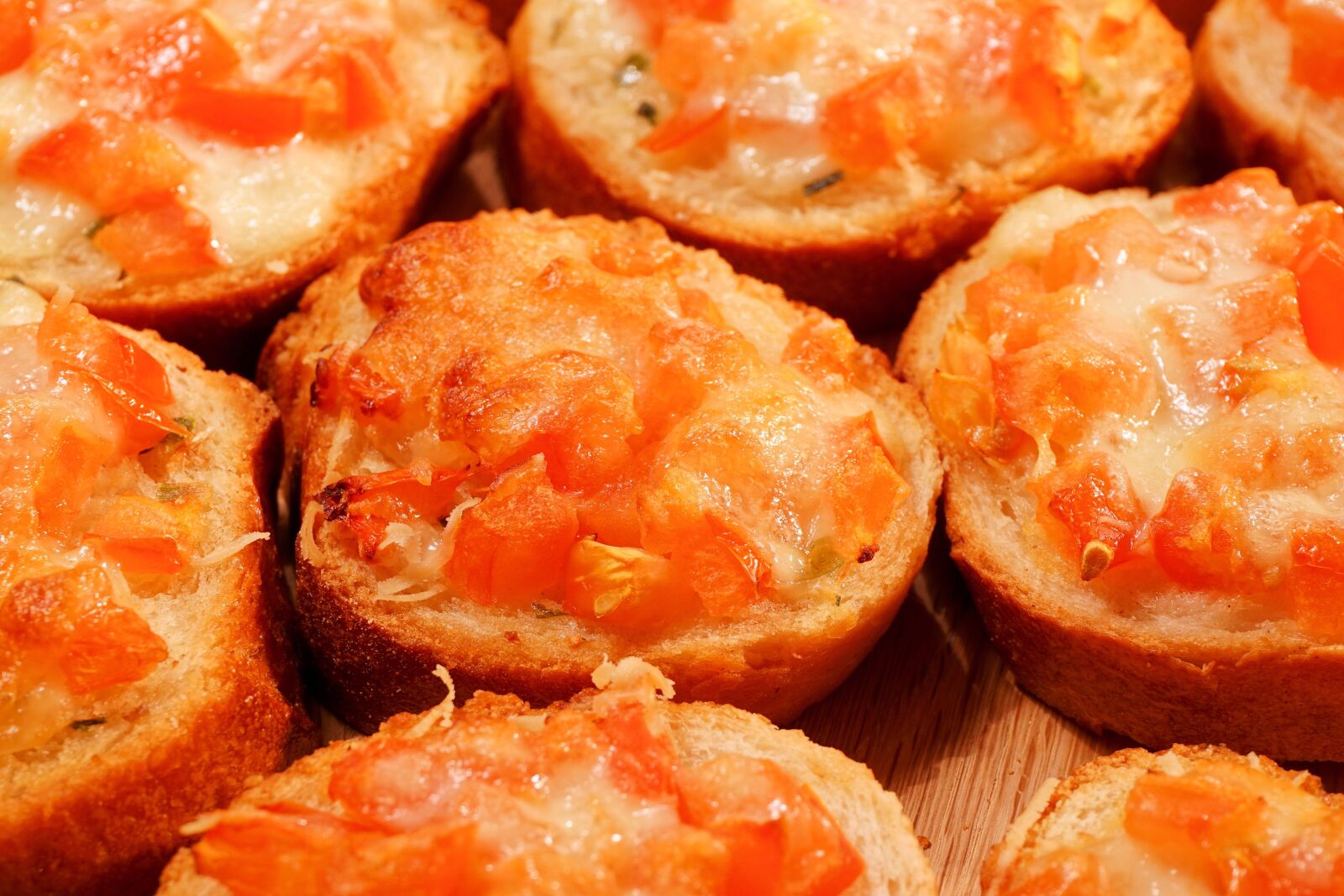 Sony a6000 sample photo. Bruschetta, tomatoes, fresh photography
