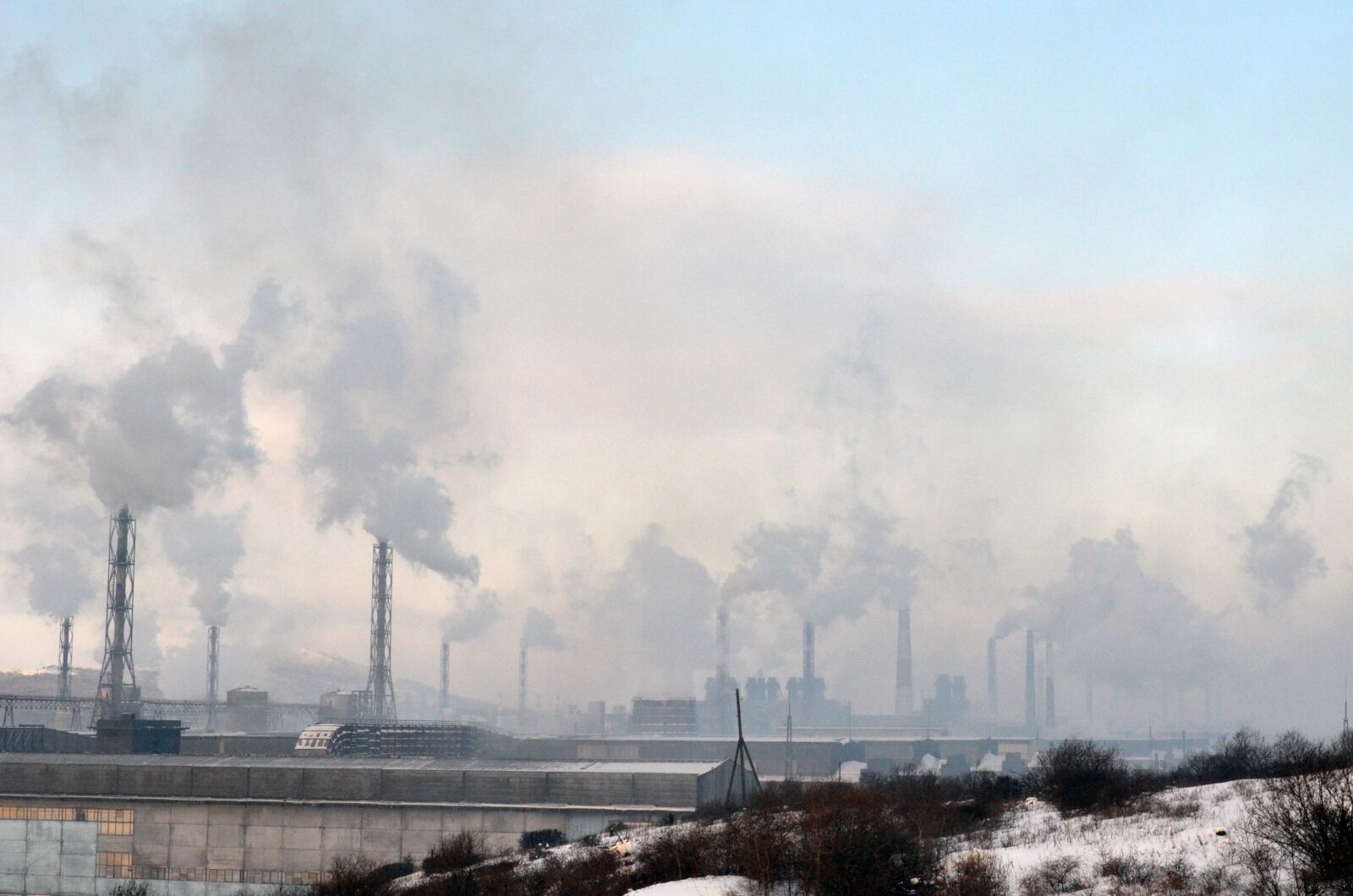 Nikon D7000 sample photo. Pollution, bratsk, aluminium factory photography