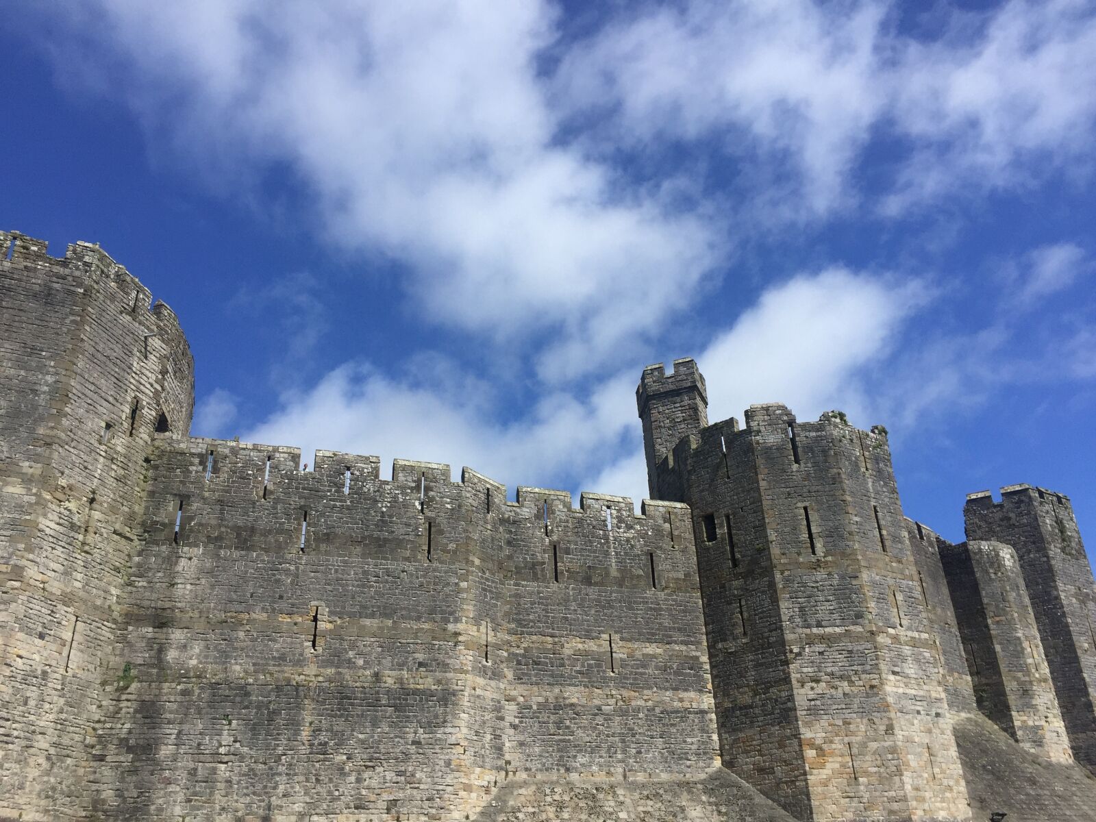Apple iPhone 6 sample photo. Castle, wales, grey photography