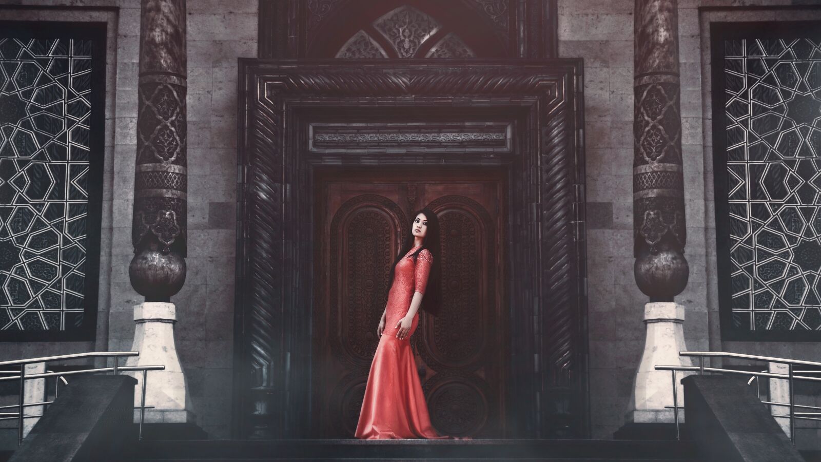 Canon EOS 60D sample photo. Girl in red dress photography