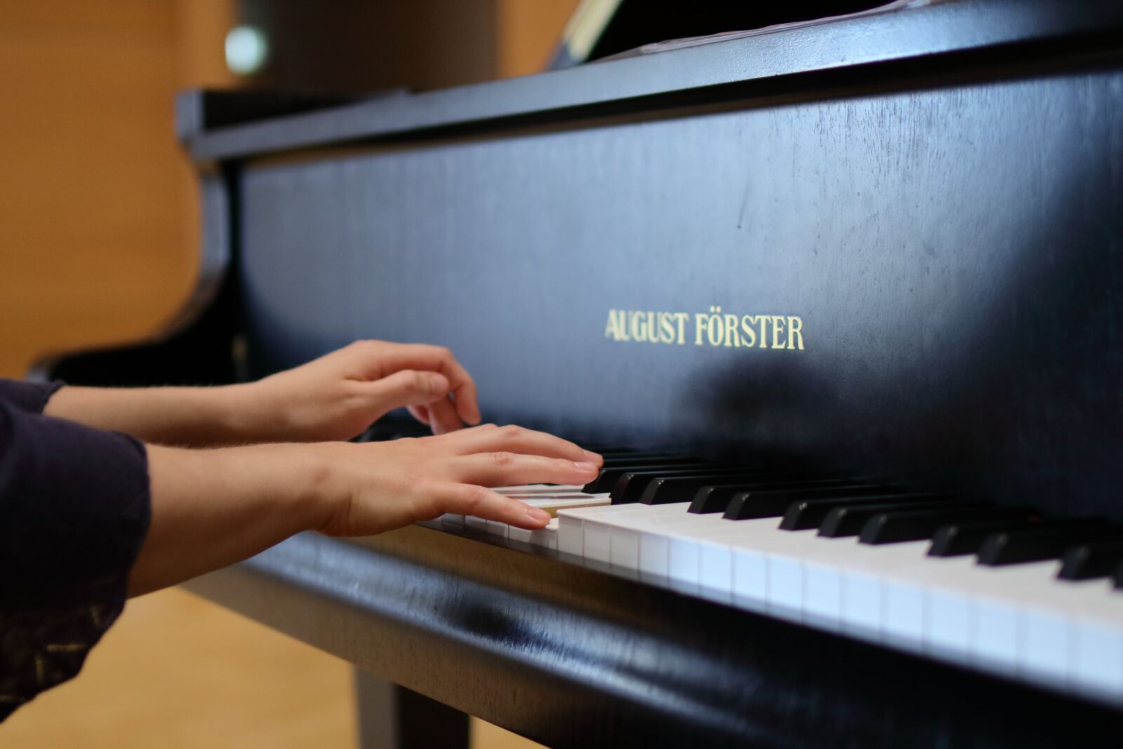 Canon EOS 7D Mark II + Tamron SP 35mm F1.8 Di VC USD sample photo. Pianist hands, music, piano photography