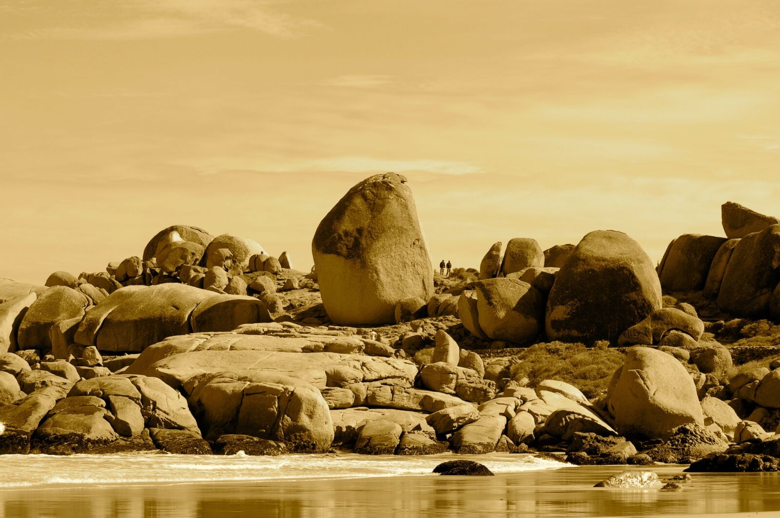 Nikon D50 sample photo. Boulders, beach south africa photography