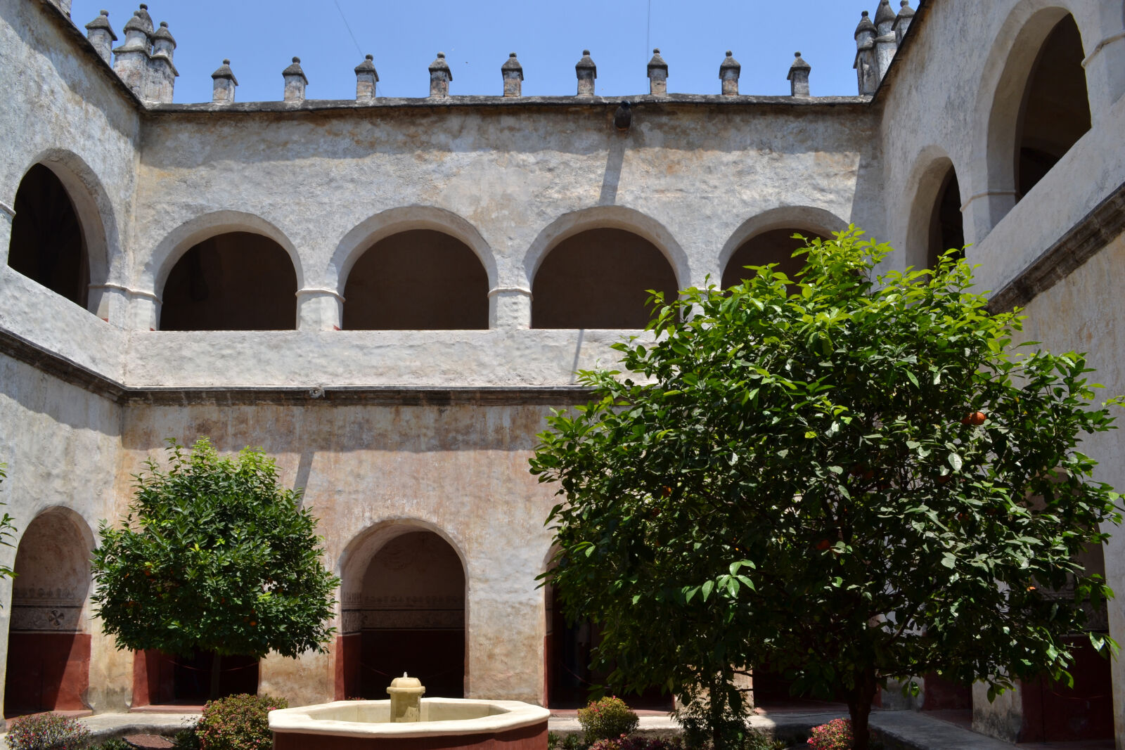 Nikon D3100 sample photo. Convent, courtyard, hacienda, landmark photography