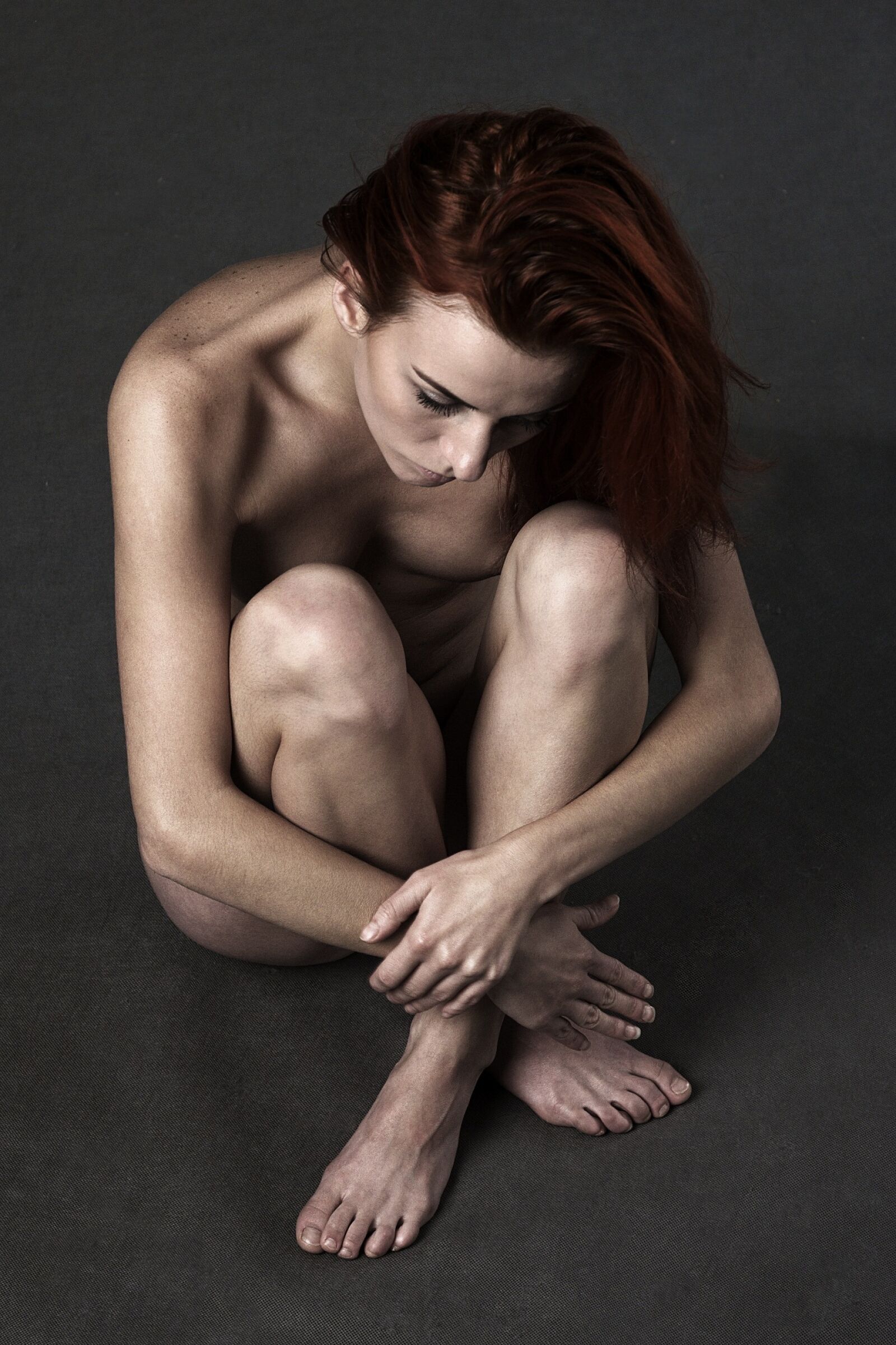 Nikon D80 sample photo. Girl, ruda, depression photography