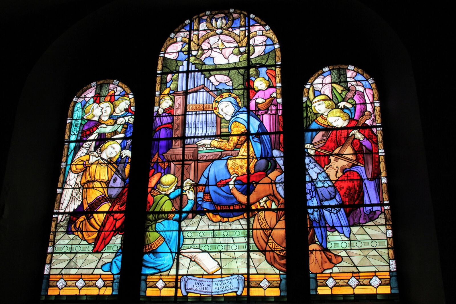 Canon EOS 60D sample photo. Saint-michel, stained glass, organ photography