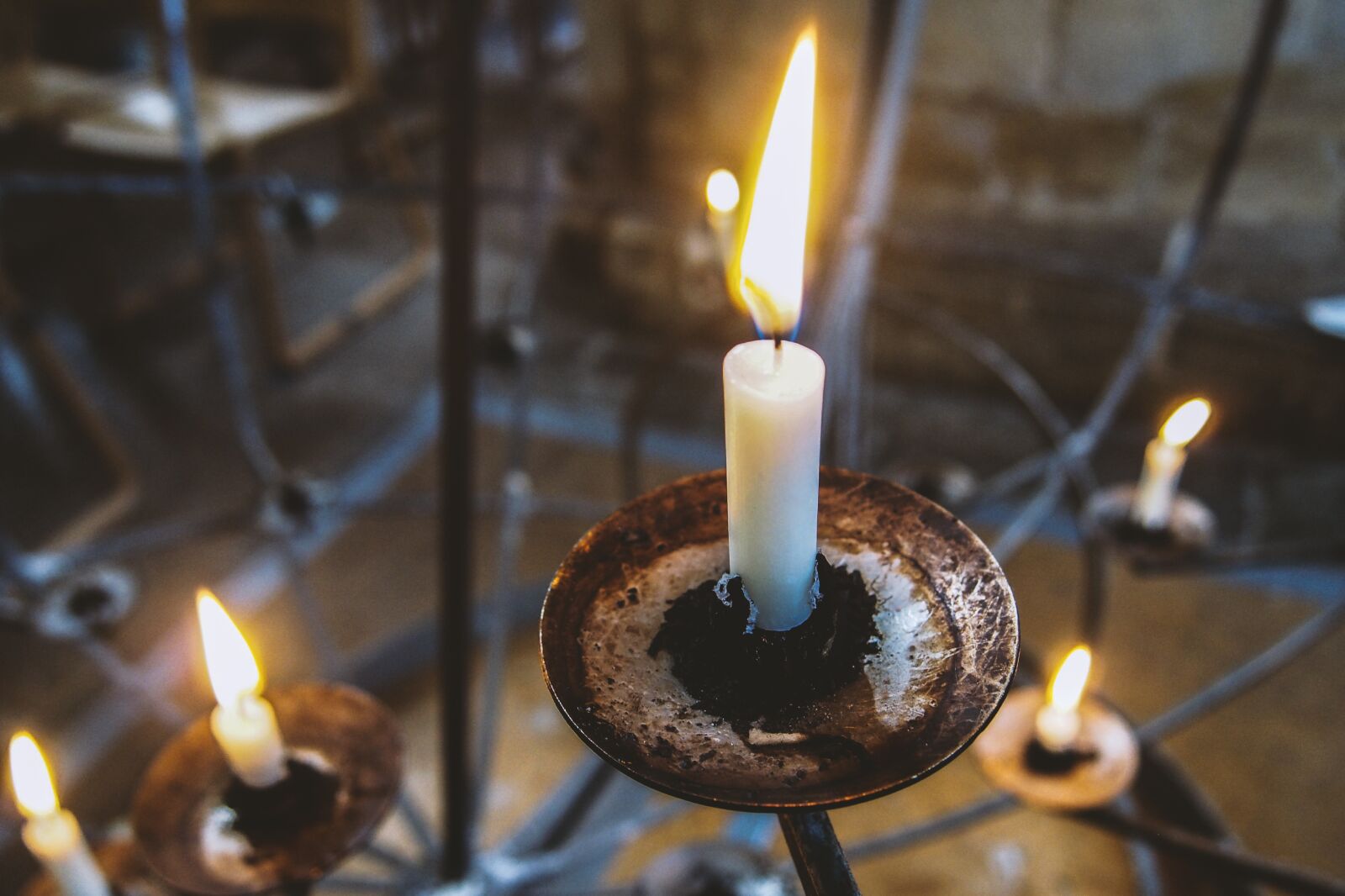 Olympus PEN E-PL5 sample photo. Candle, church, england photography