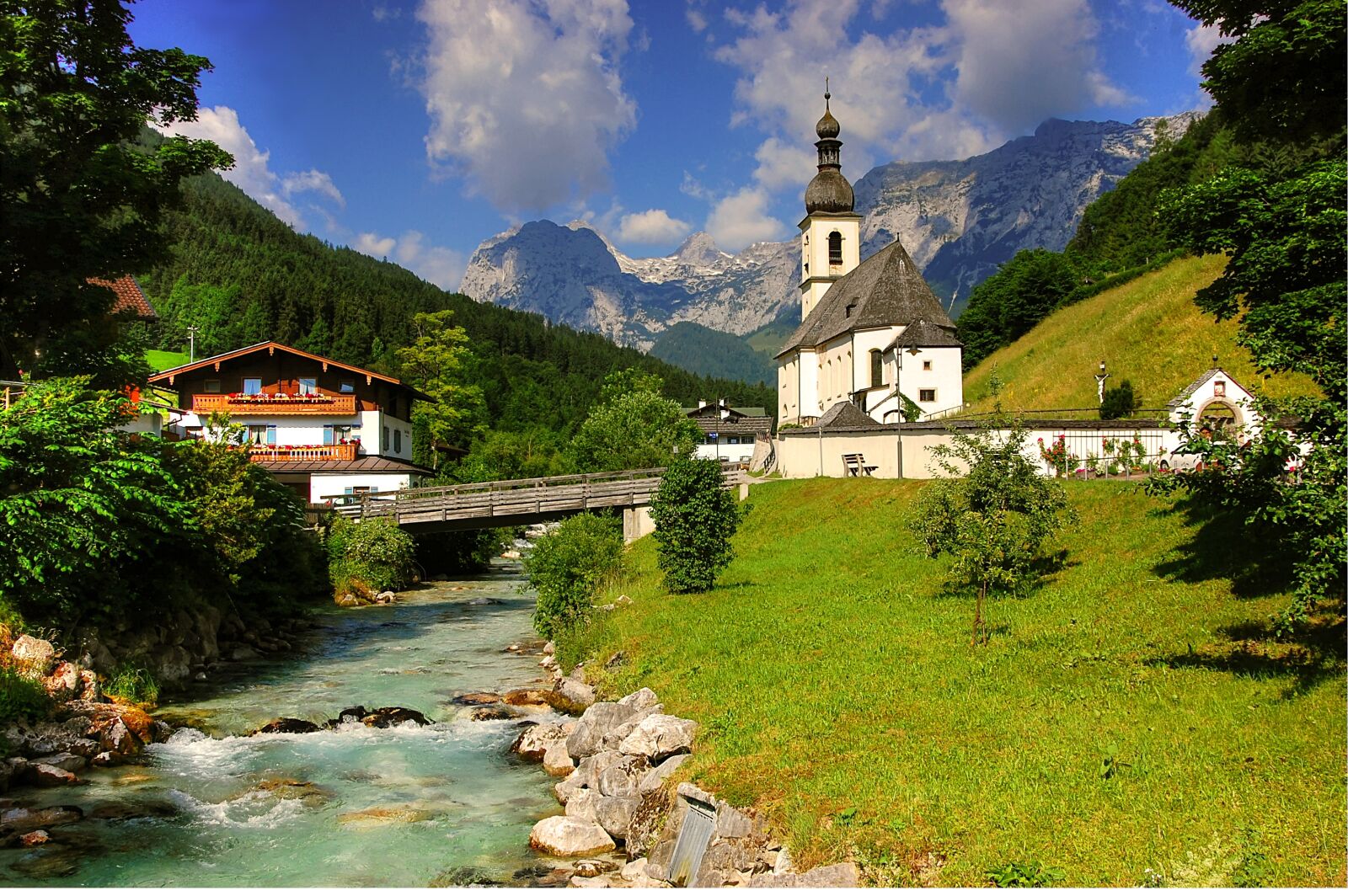 Nikon D40 sample photo. Church, ramsau, christen photography