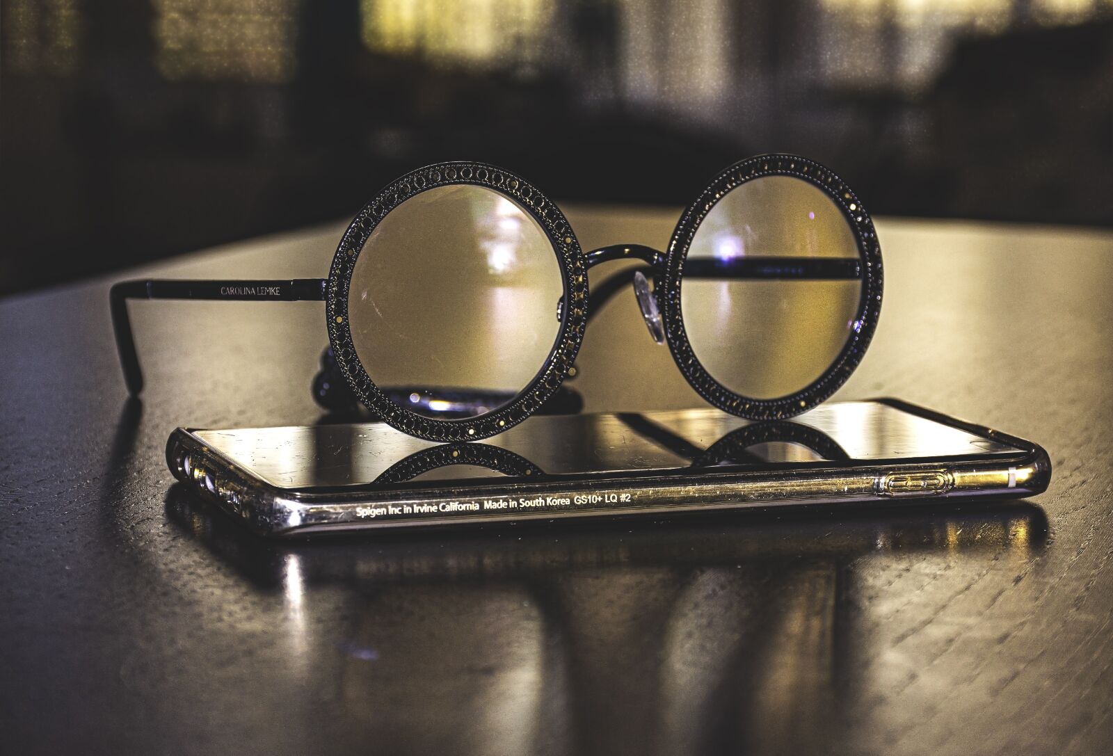 Nikon D5600 sample photo. Eyeglasses, smartphone, in quarantine photography