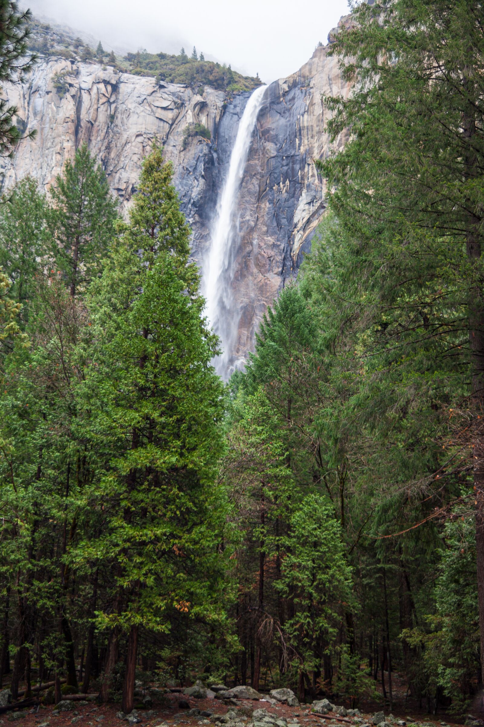 Canon EOS 5D Mark II sample photo. Yosemite, waterfall, evergreen photography