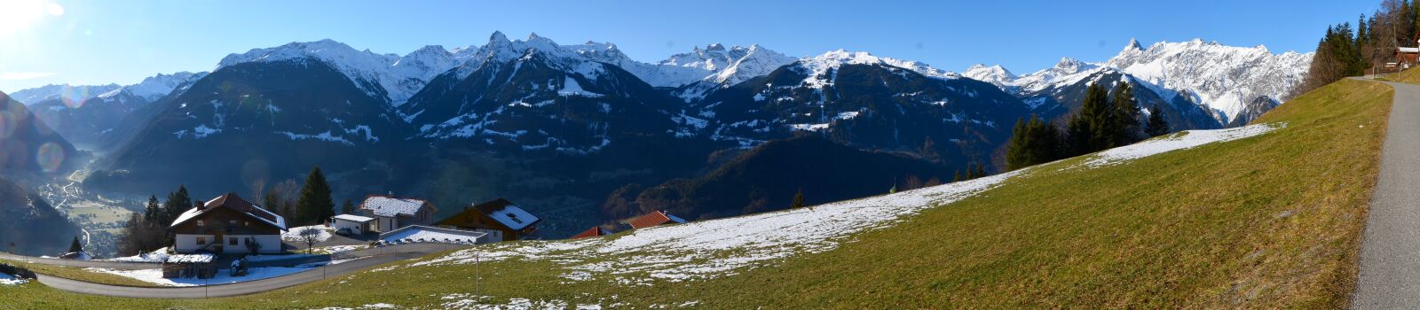Nikon D5100 sample photo. Montafon, panorama, mountains photography