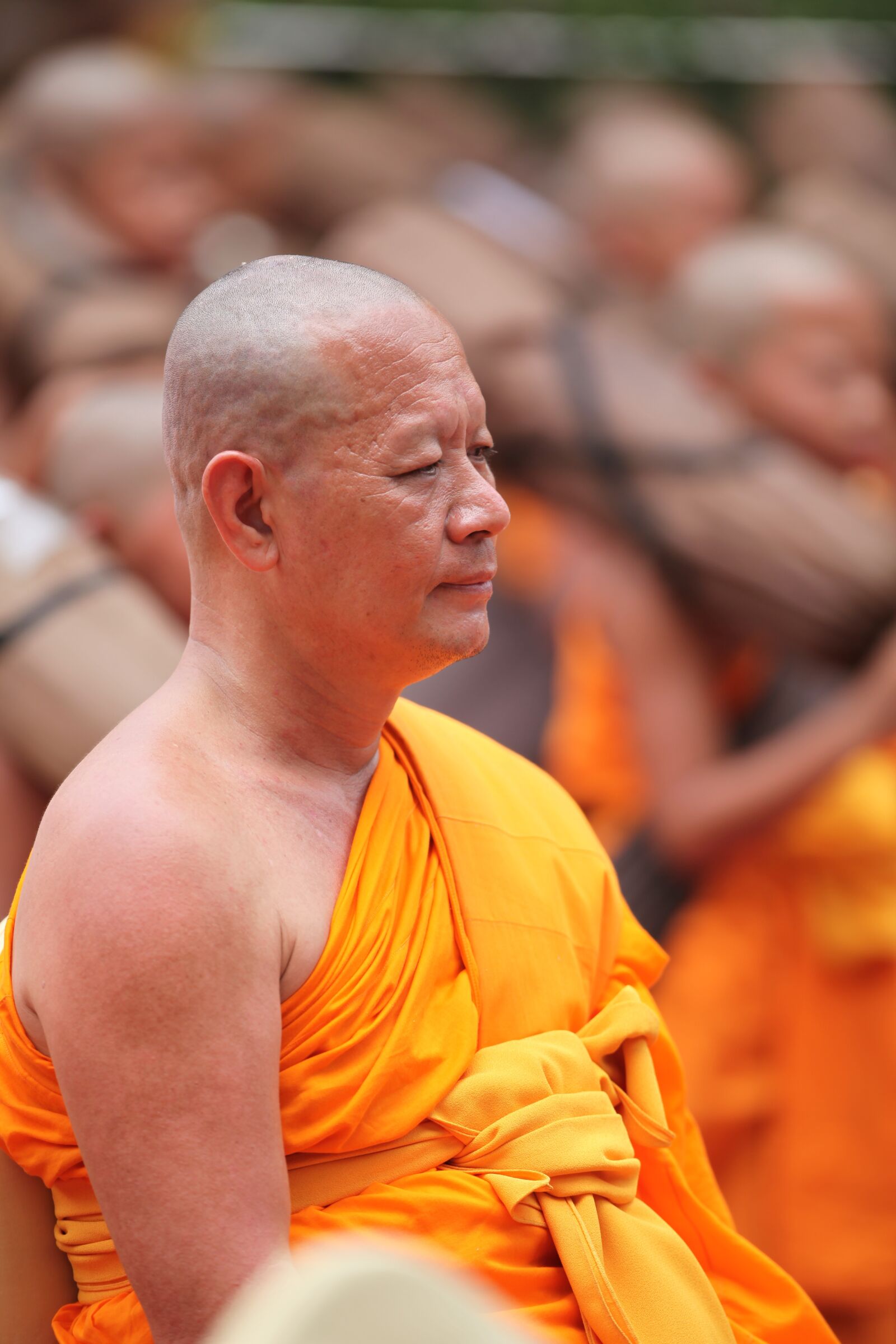 Canon EOS 5D Mark II sample photo. Monk, buddhist, meditate photography