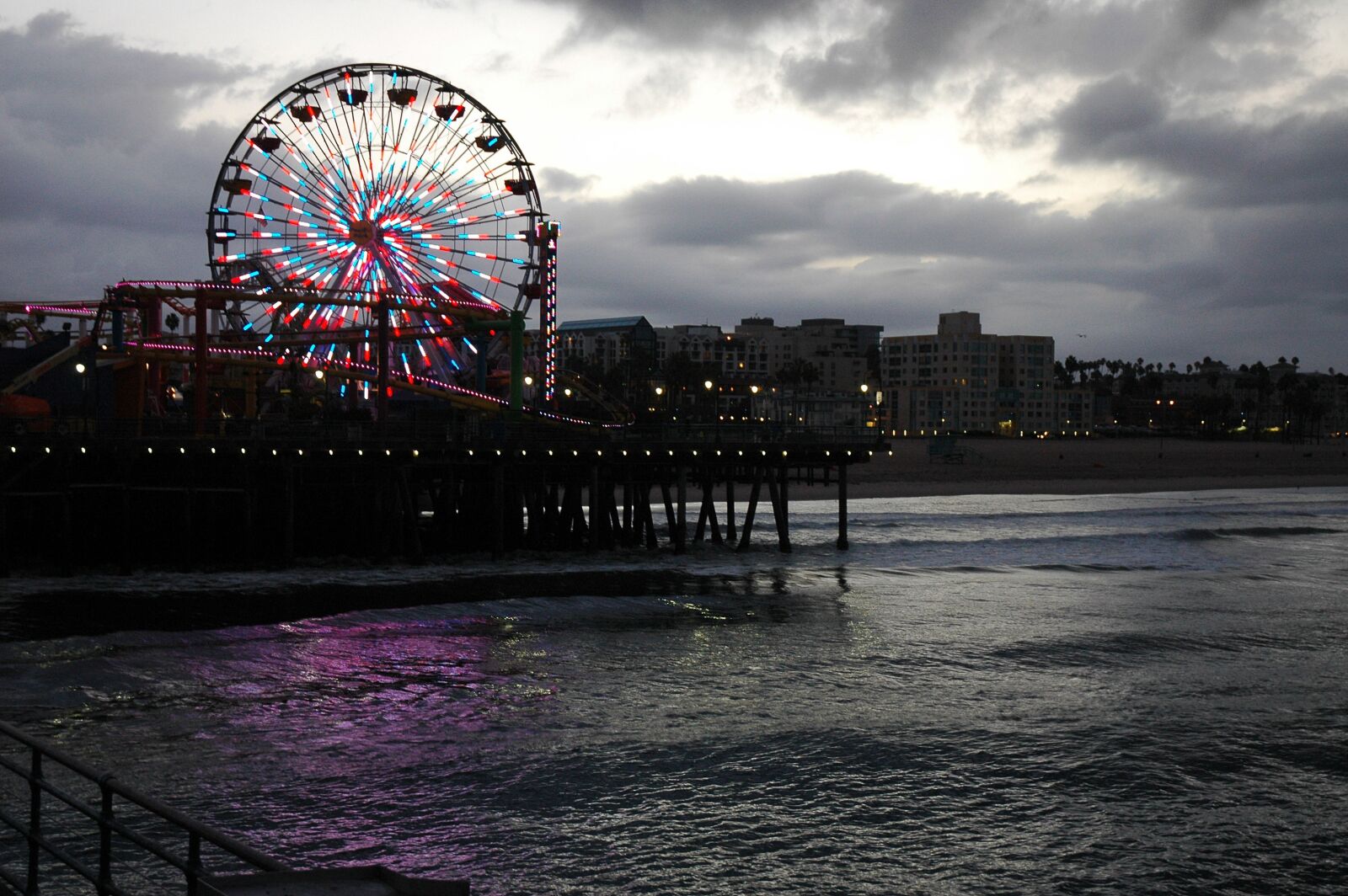 Nikon D70 sample photo. Santa monica, pier, beach photography