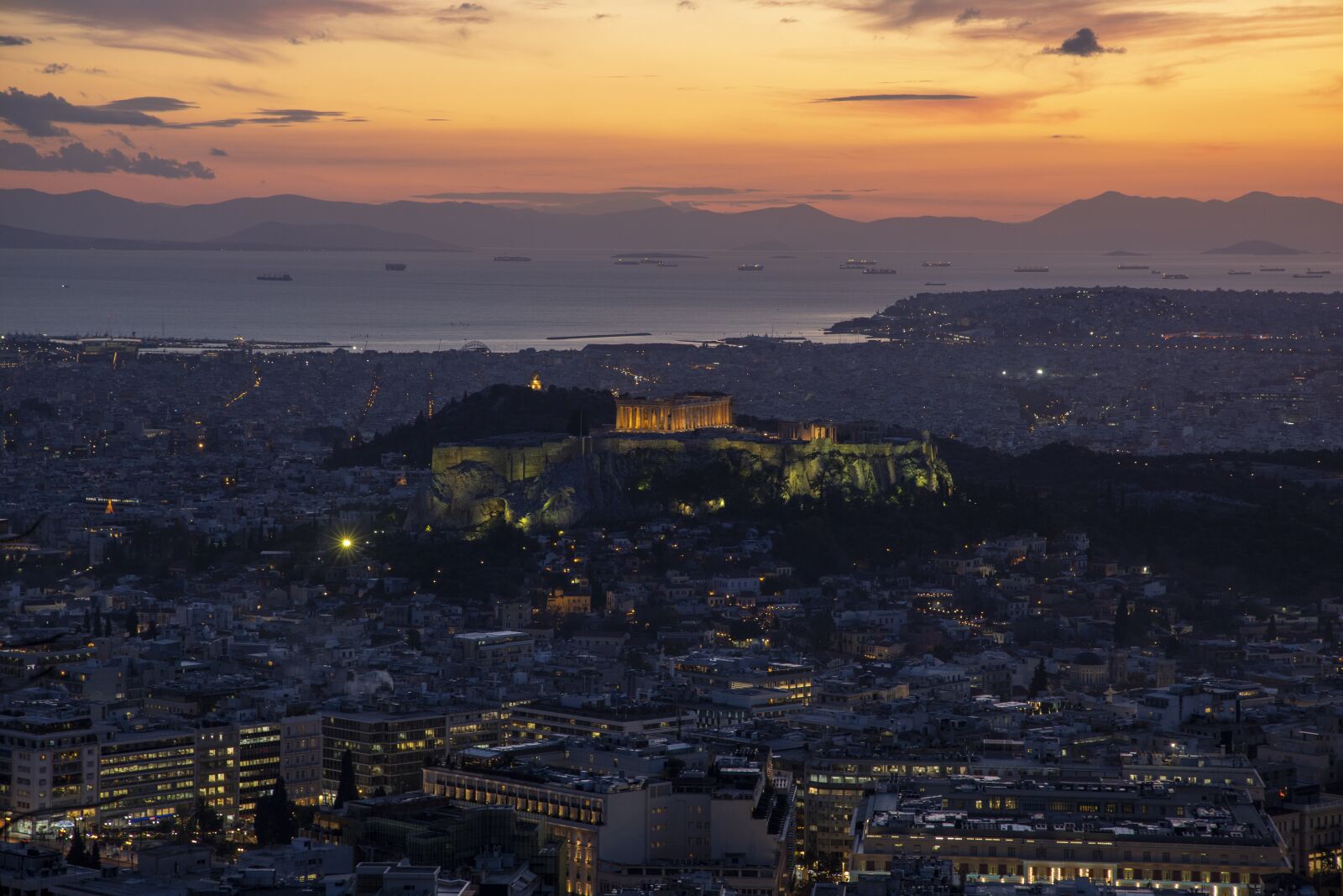 Canon EOS RP + Canon RF 24-105mm F4L IS USM sample photo. Athens, sunset, travel photography