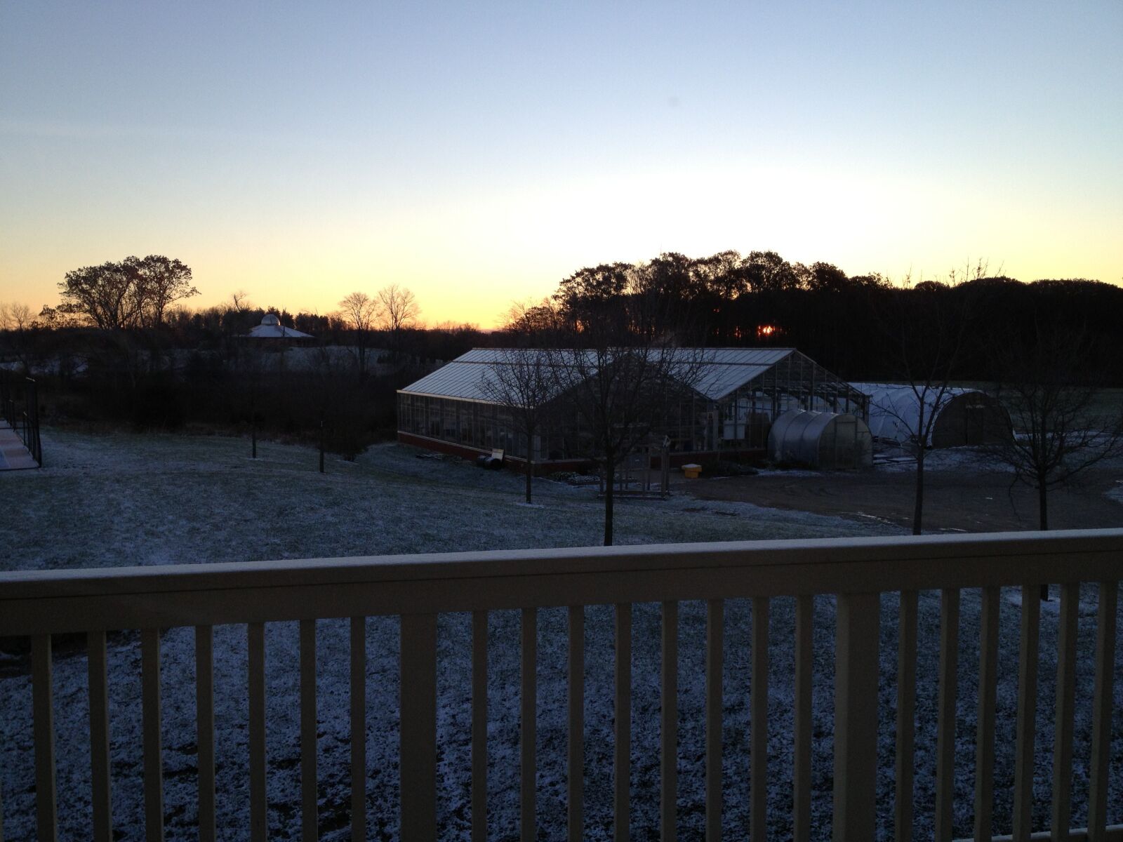 Apple iPhone 4S sample photo. Sunrise, sunset, railing photography