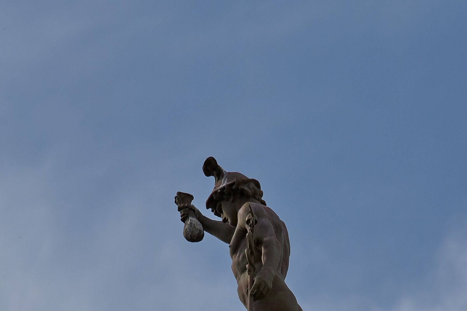 Nikon D5500 sample photo. Art, blue sky, bronze photography